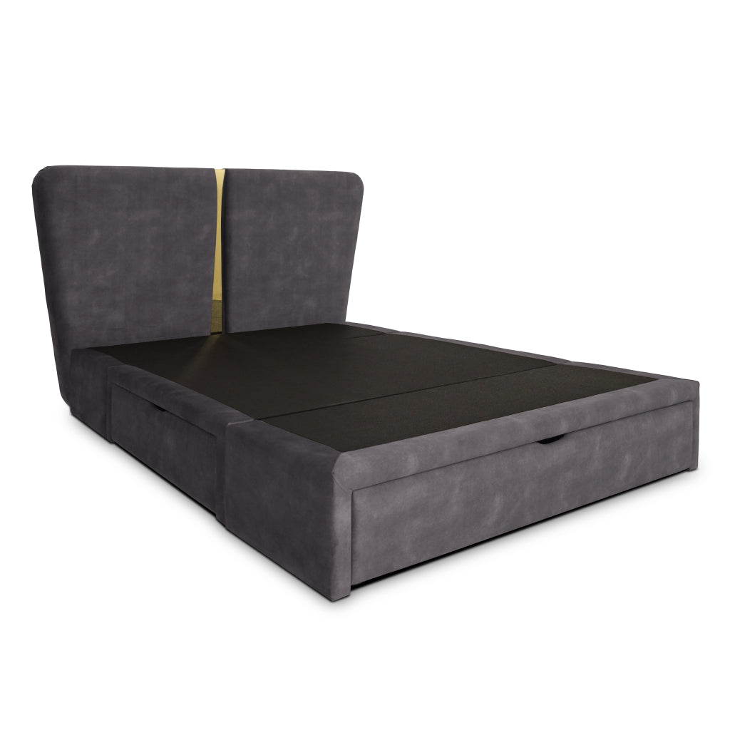 Cama com arrumação em gavetas
