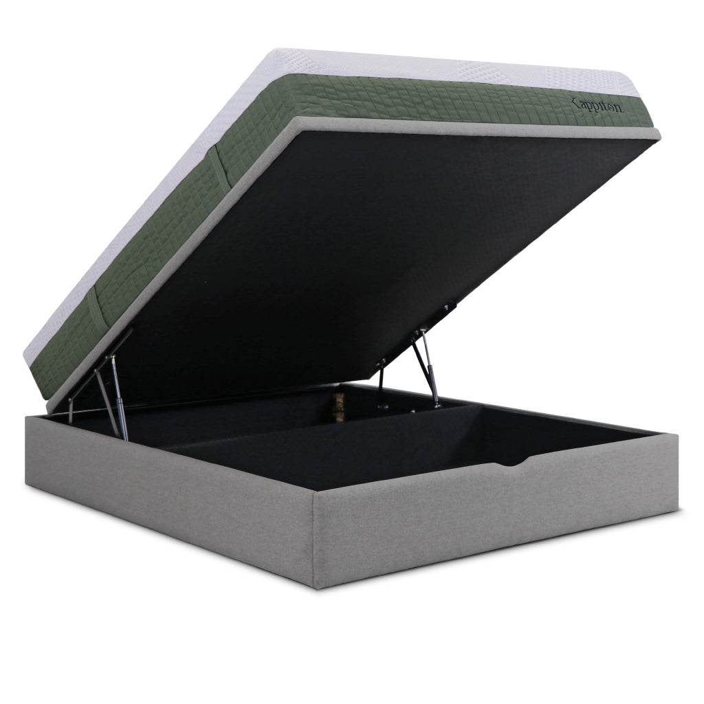 Sommier de tampo elevatório Kenya e colchão kappiton hybrid