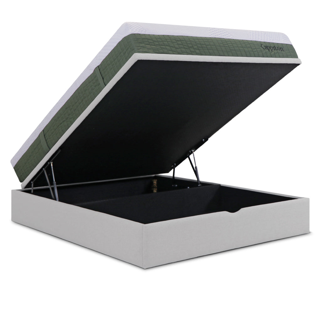 Sommier de tampo elevatório Kenya e colchão kappiton hybrid