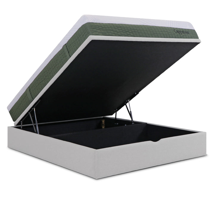 Sommier de tampo elevatório Kenya e colchão kappiton hybrid