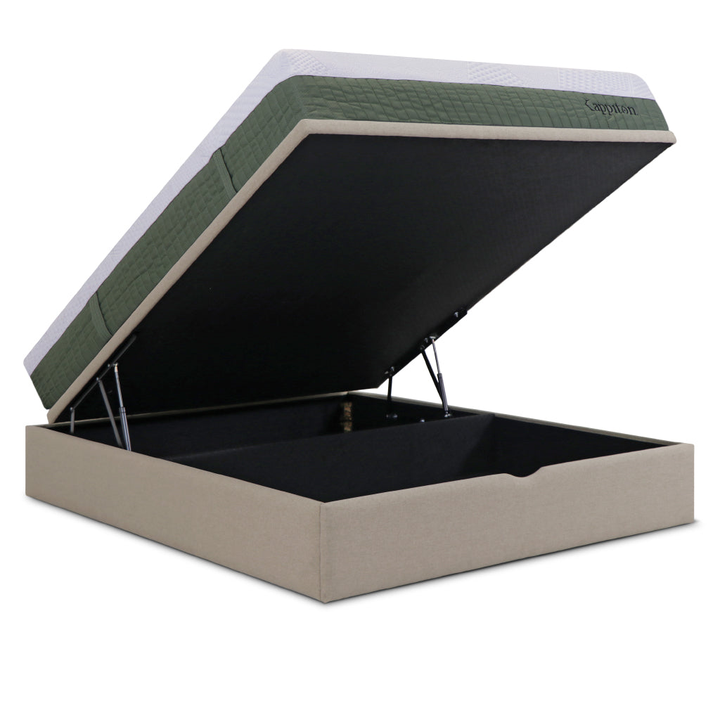 Sommier de tampo elevatório Kenya e colchão kappiton hybrid