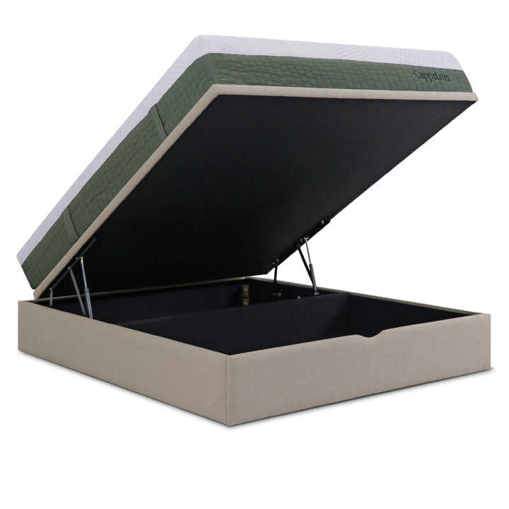 Sommier de tampo elevatório Kenya e colchão kappiton hybrid