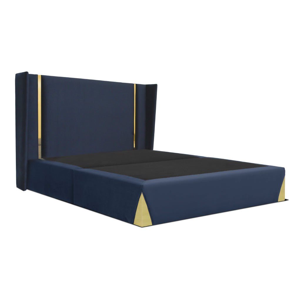 Cama de hotel em veludo