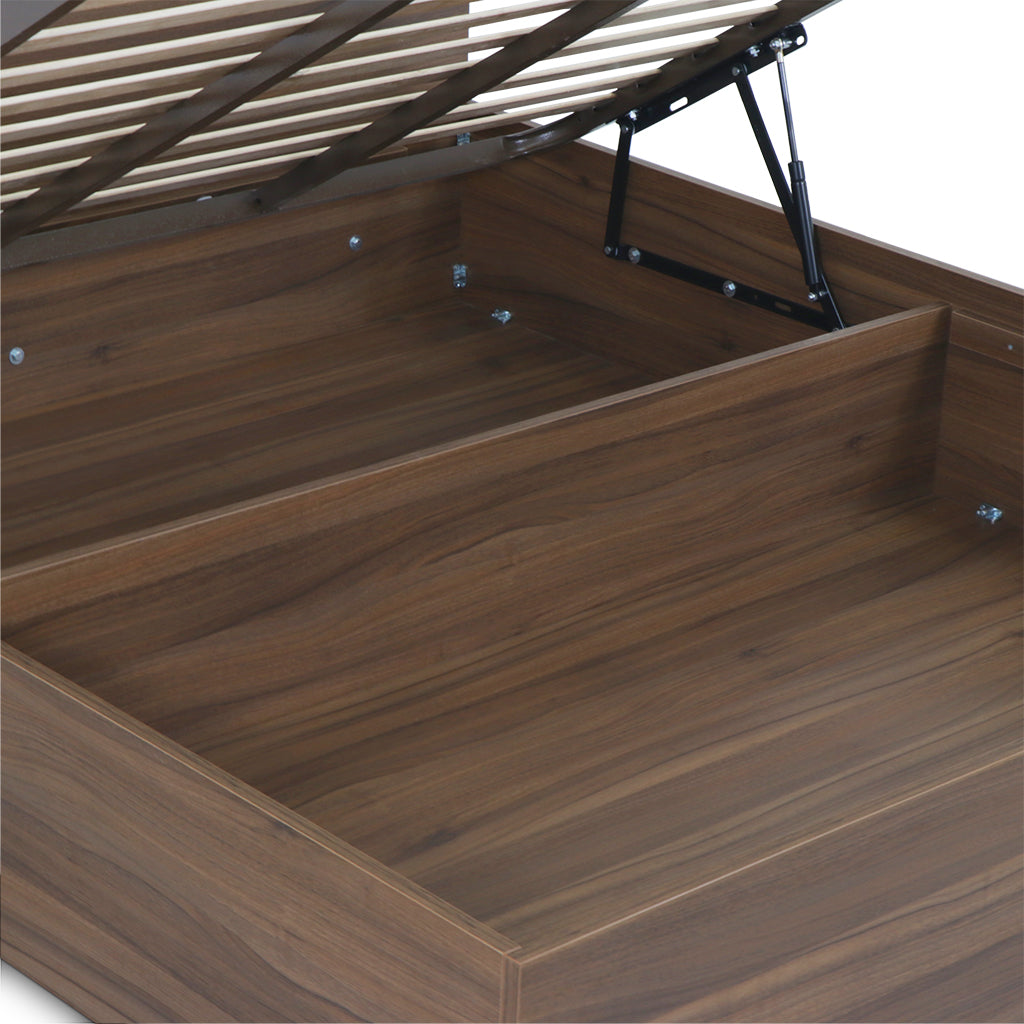 Cama com arrumação com colchão kappiton hybrid