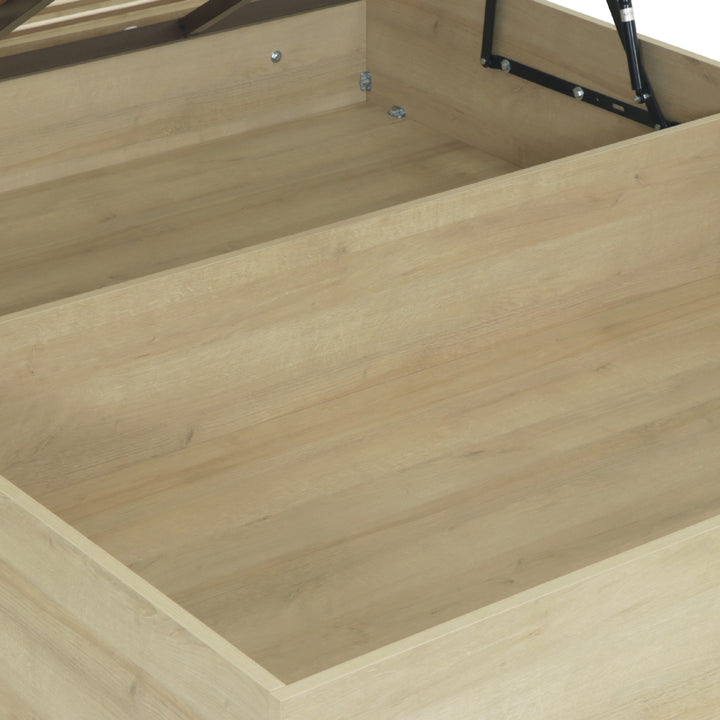 Cama com arrumação com colchão kappiton hybrid