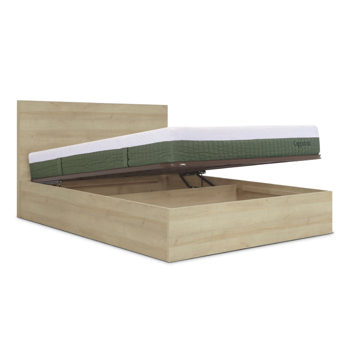 Cama com arrumação com colchão kappiton hybrid