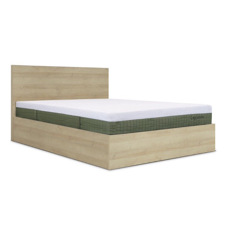 Cama com arrumação com colchão kappiton hybrid