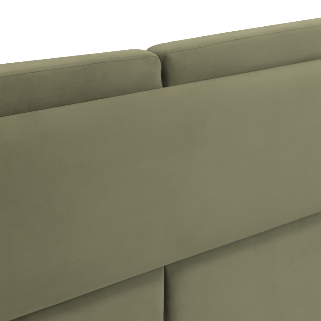 Cama Giulia estofada com design moderno e elegante, cama de casal para quarto contemporâneo