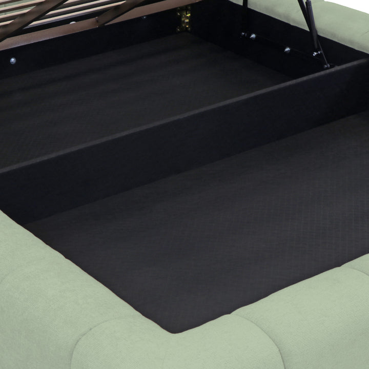 Cama com arrumação e colchão kappiton