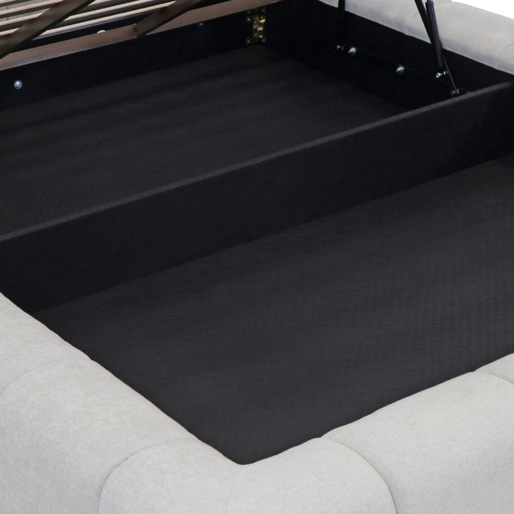 Cama com arrumação e colchão kappiton hybrid