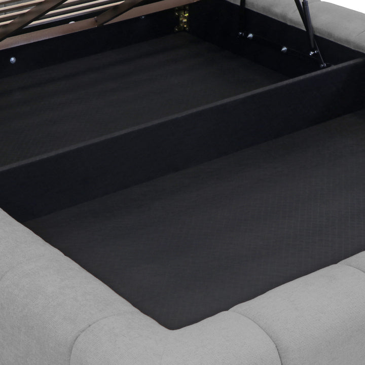 Cama com arrumação e colchão kappiton hybrid