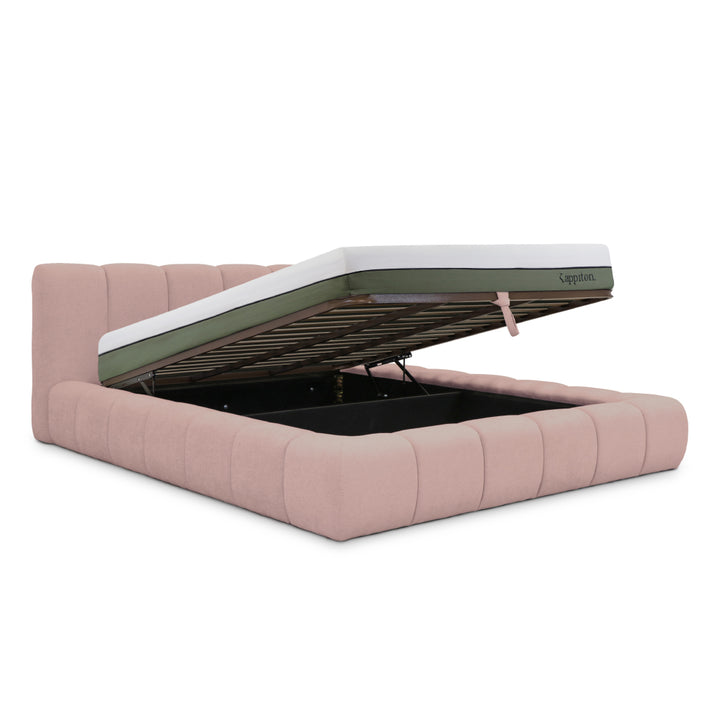 Cama com arrumação e colchão kappiton