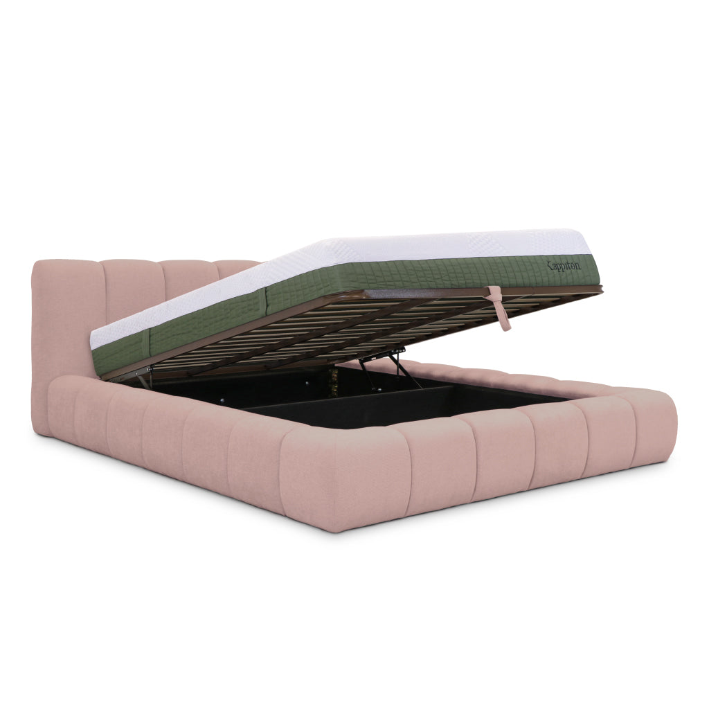 Cama com arrumação e colchão kappiton hybrid