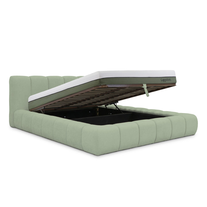 Cama com arrumação e colchão kappiton