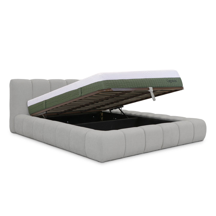 Cama com arrumação e colchão kappiton hybrid