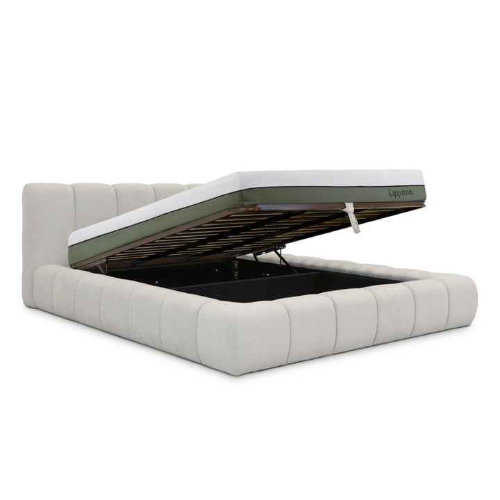 Cama com arrumação e colchão kappiton