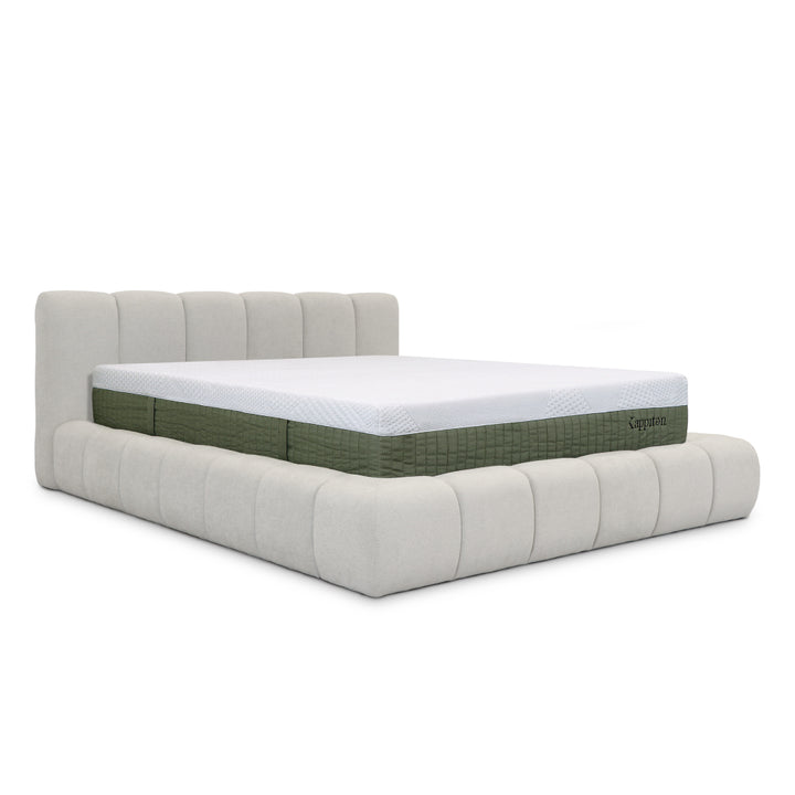 Cama com arrumação e colchão kappiton hybrid