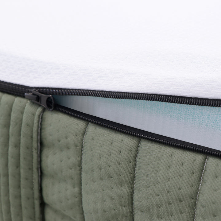 Colchão com espuma e molas ensacadas