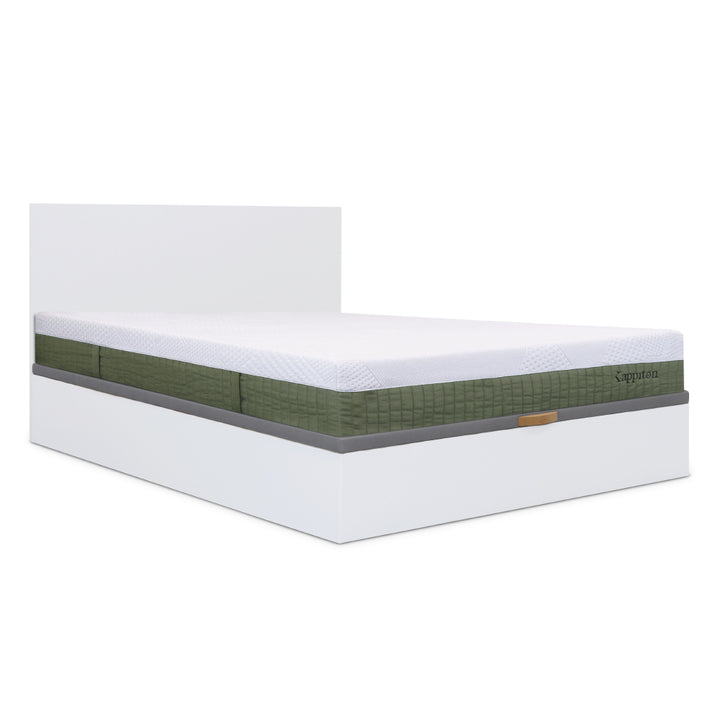 Cama com arrumação com colchão kappiton hybrid