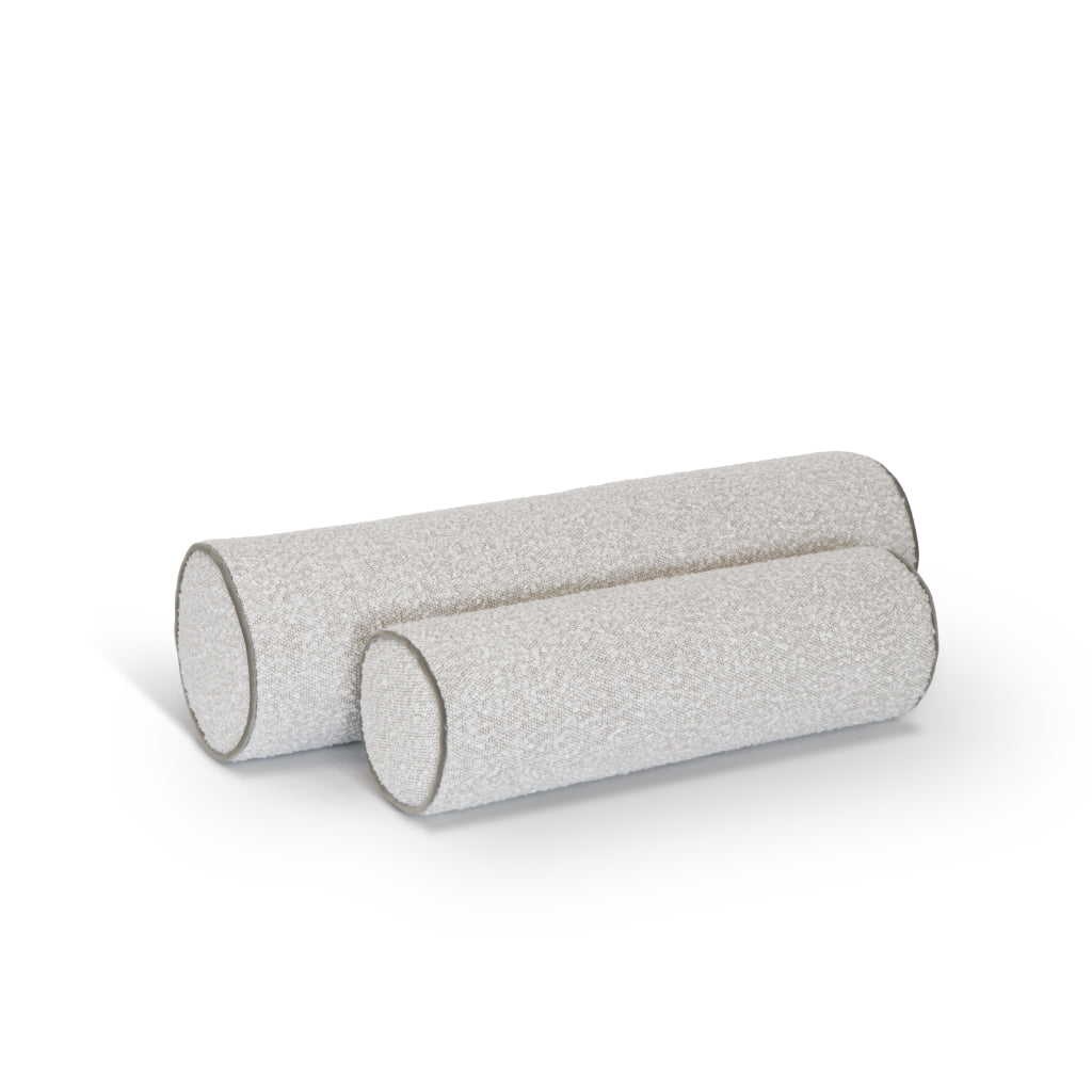 Almofada cilindrica decorativa