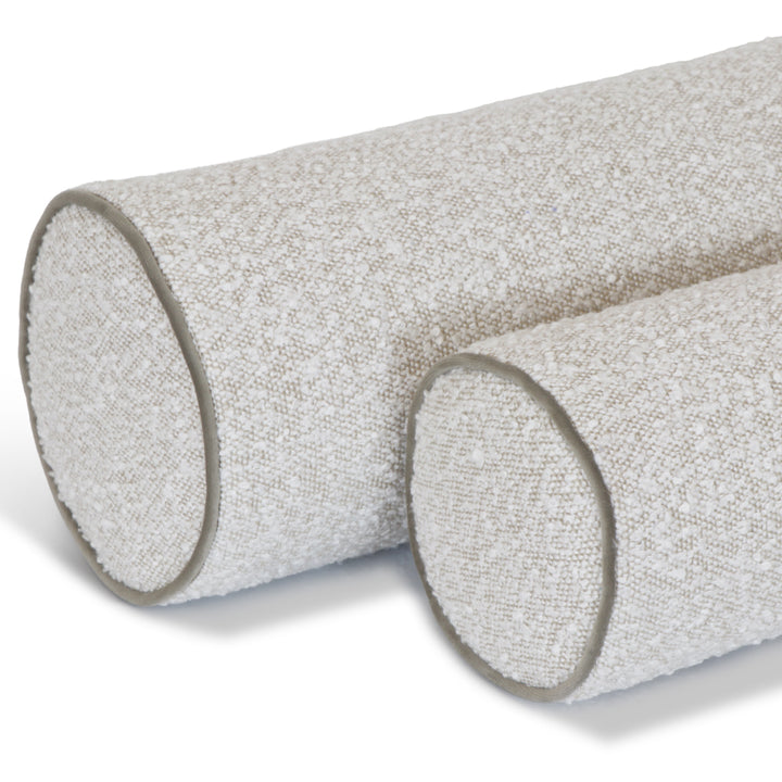 Almofada cilindrica decorativa