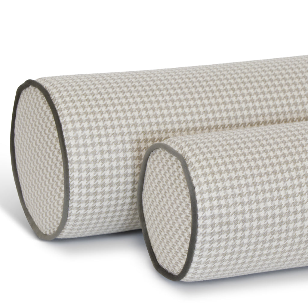 Almofada cilindrica com padrão