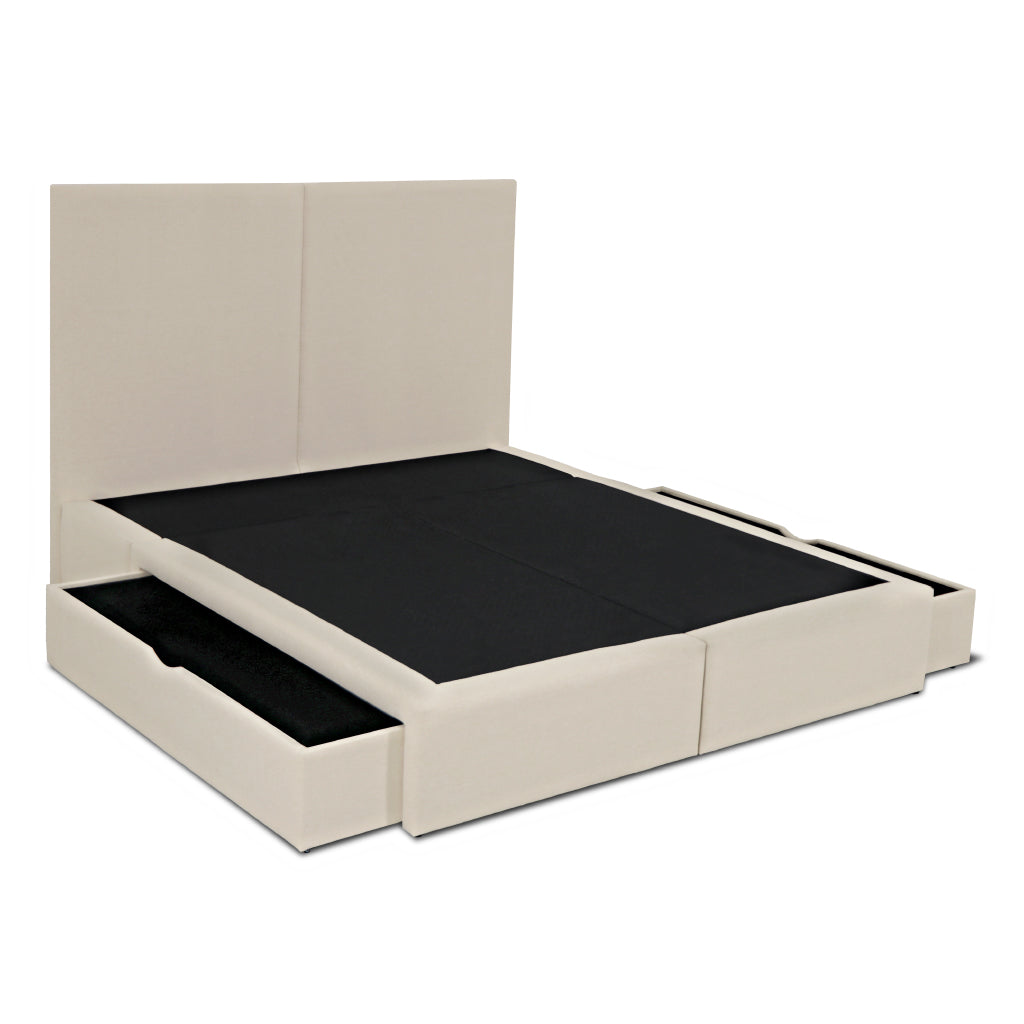 Cama com arrumação em gavetas