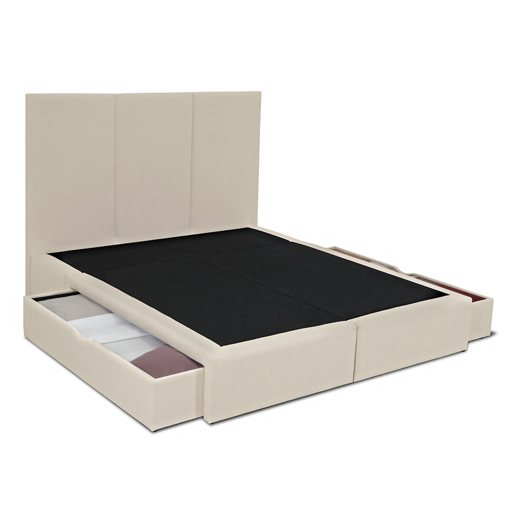 Cama com arrumação em gavetas
