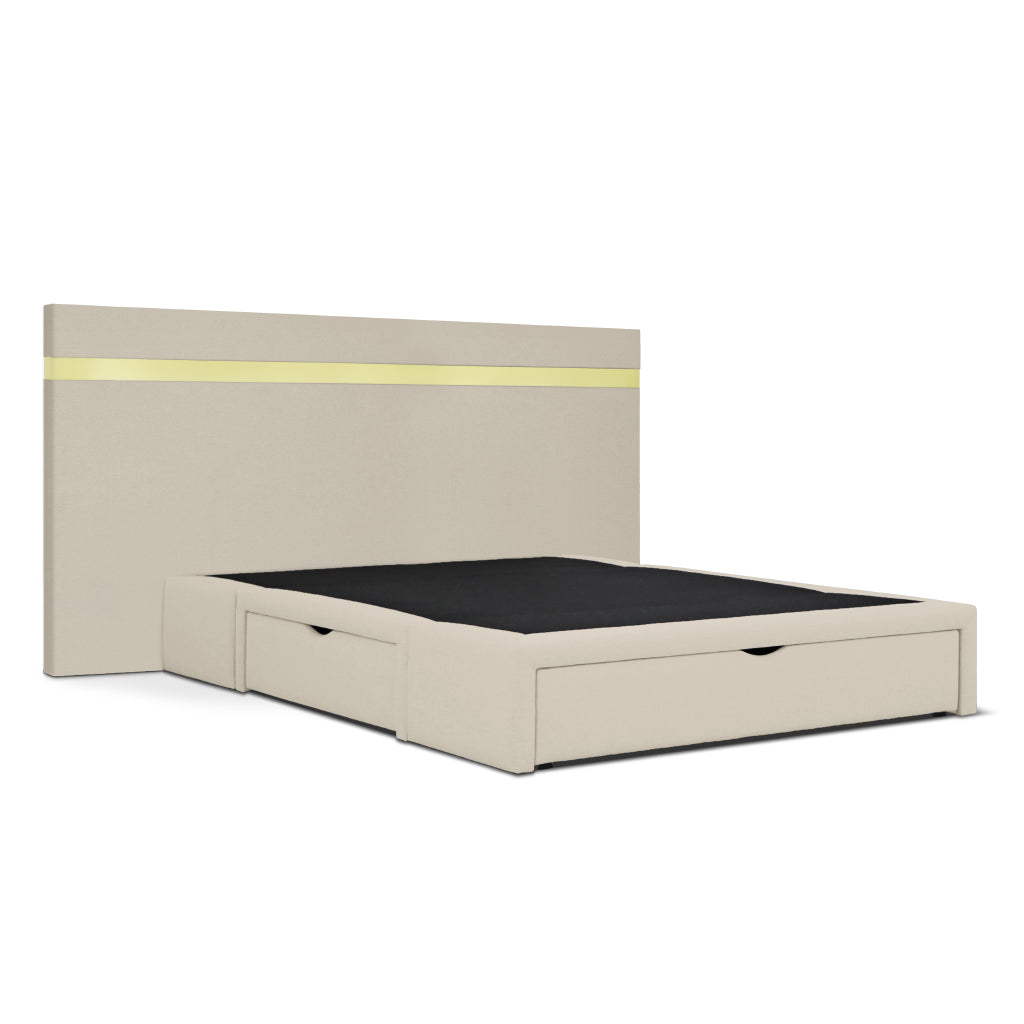 Cama com arrumação em gavetas