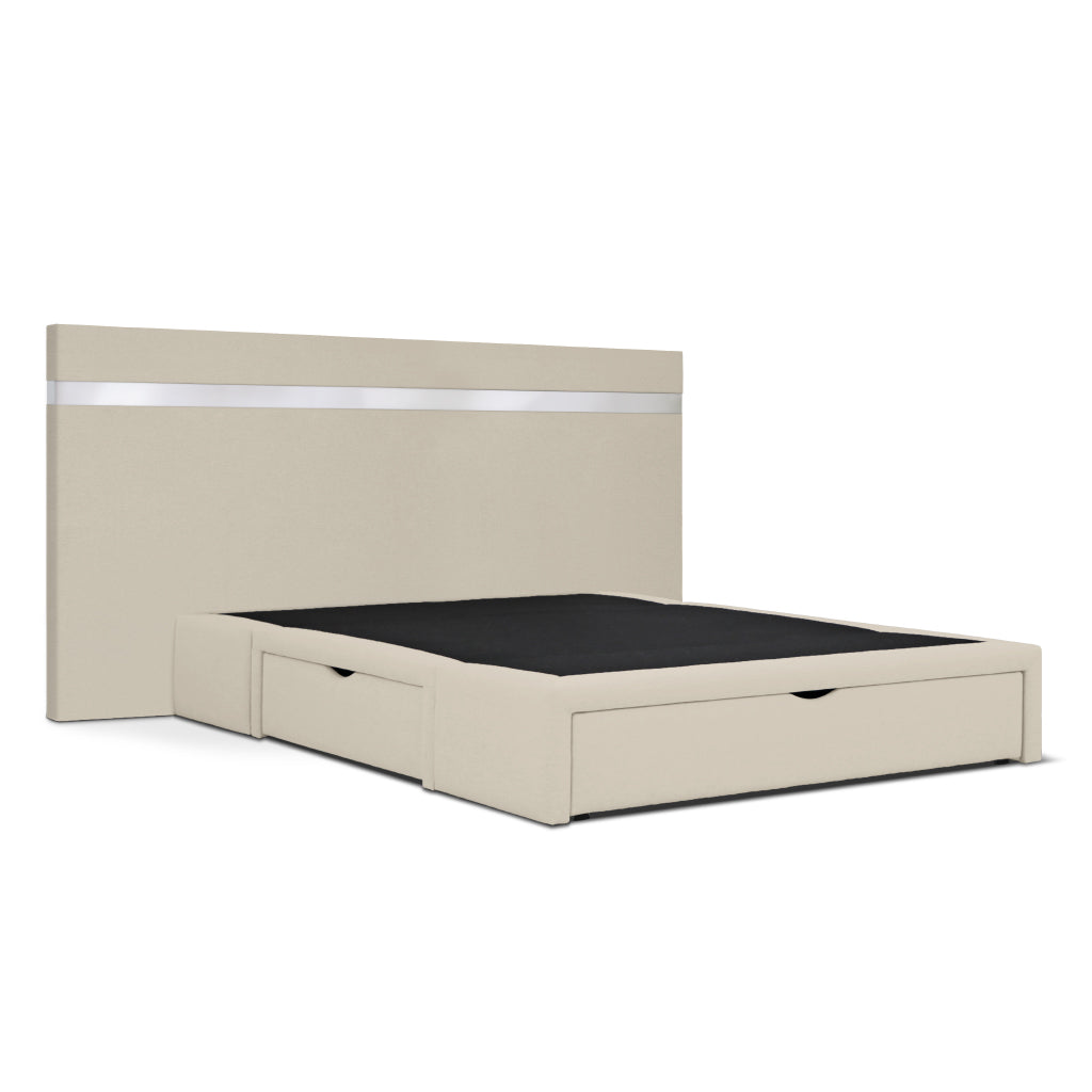 Cama com arrumação em gavetas