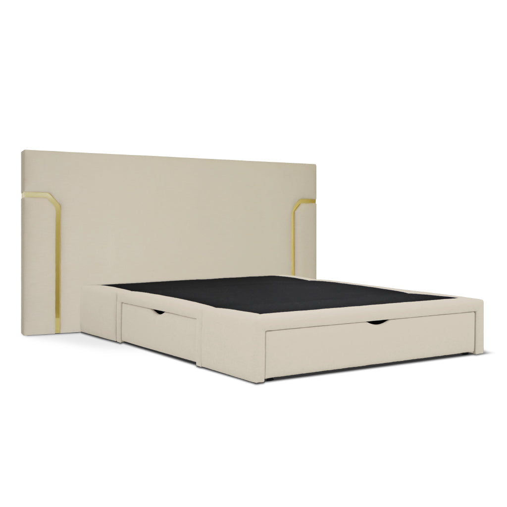 Cama com arrumação em gavetas