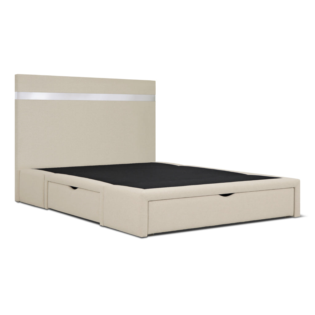 Cama com arrumação em gavetas