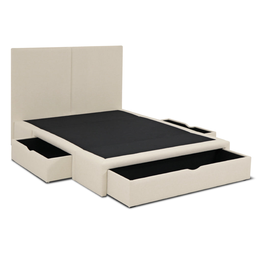 Cama com arrumação em gavetas