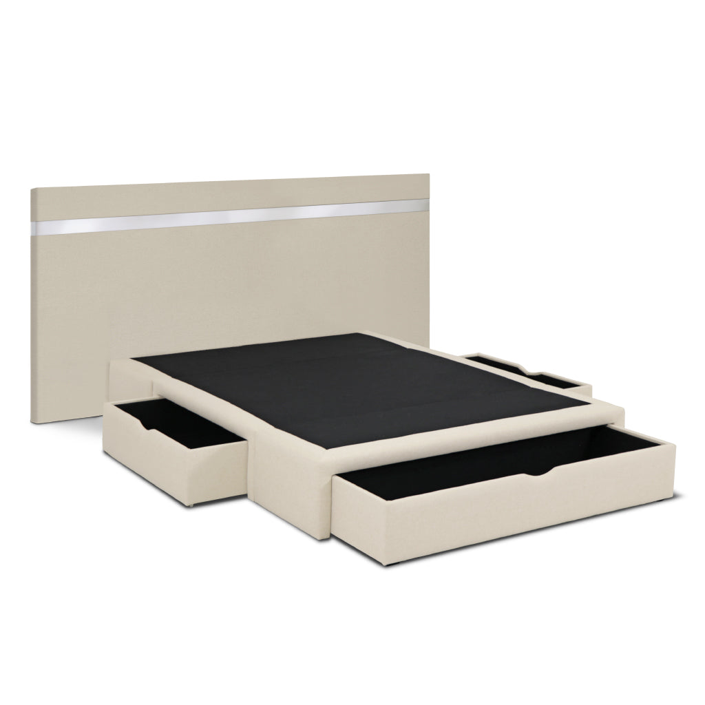 Cama com arrumação em gavetas