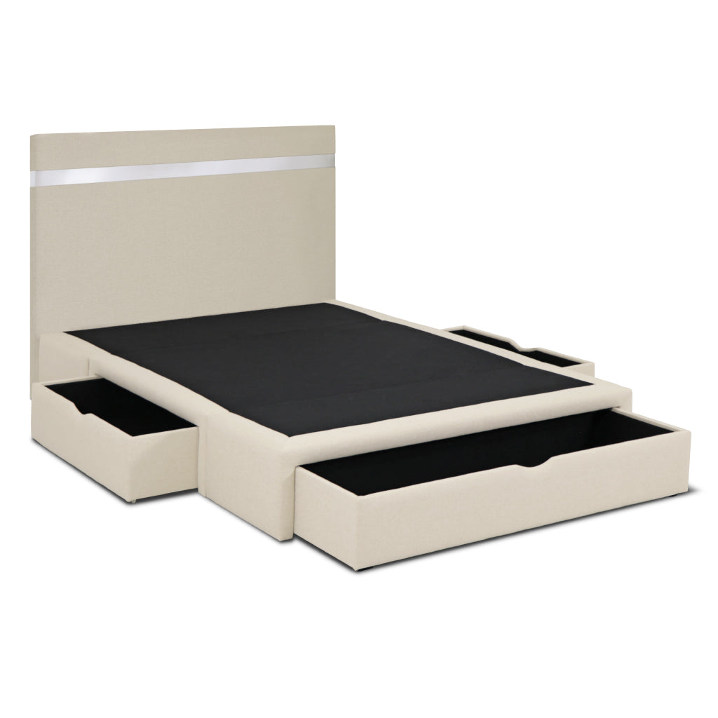 Cama com arrumação em gavetas