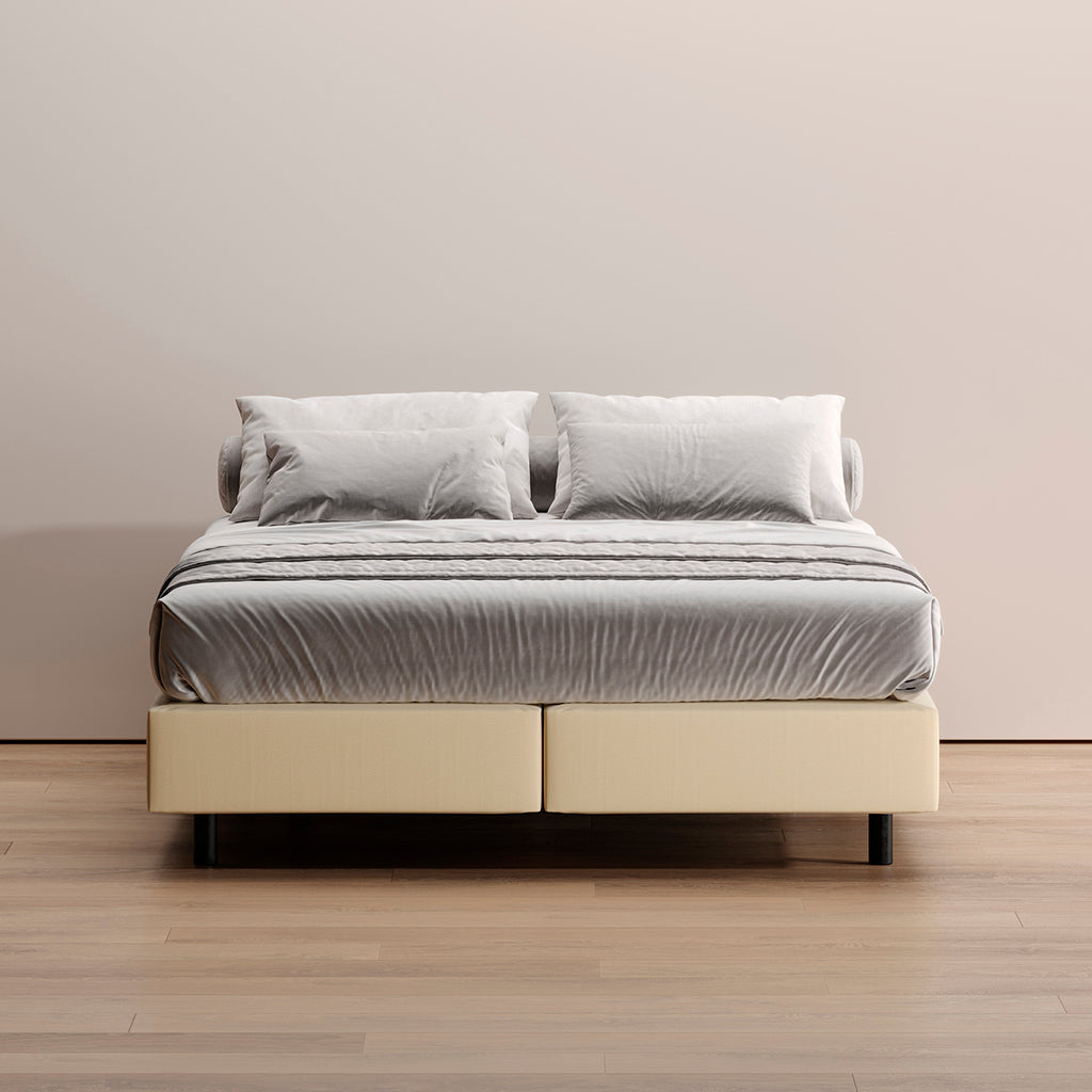 Sommier Kappiton com molas ensacadas, base com ventilação para colchão