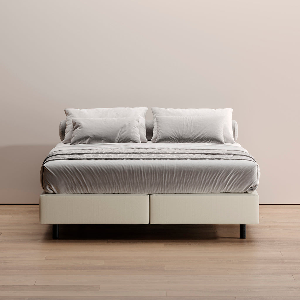 Sommier Kappiton com molas ensacadas, base com ventilação para colchão