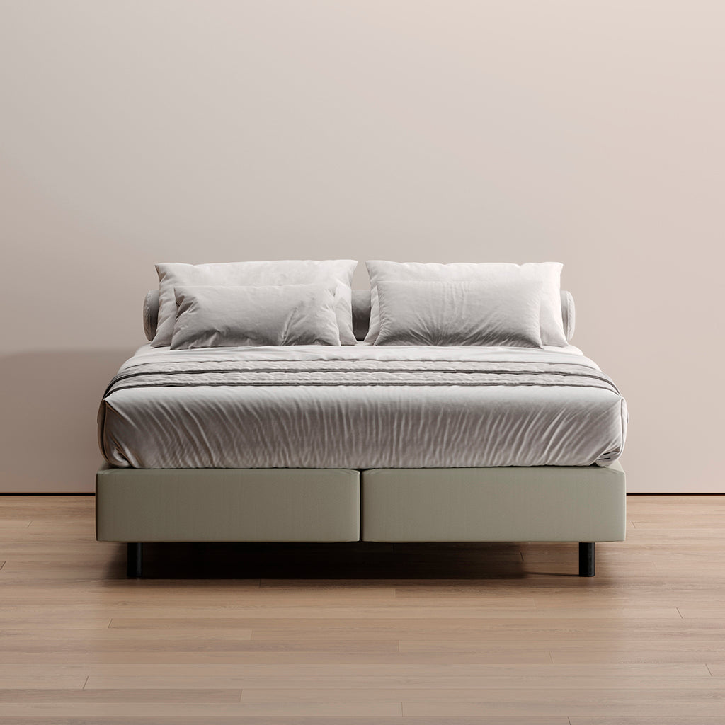 Sommier Kappiton com molas ensacadas, base com ventilação para colchão
