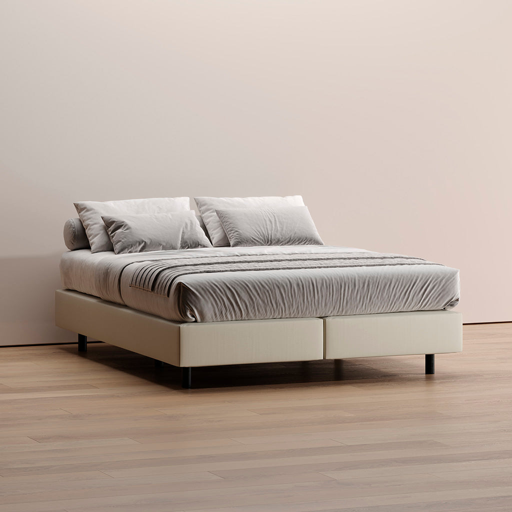 Sommier Kappiton com molas ensacadas, base com ventilação para colchão