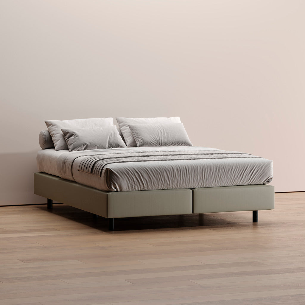 Sommier Kappiton com molas ensacadas, base com ventilação para colchão