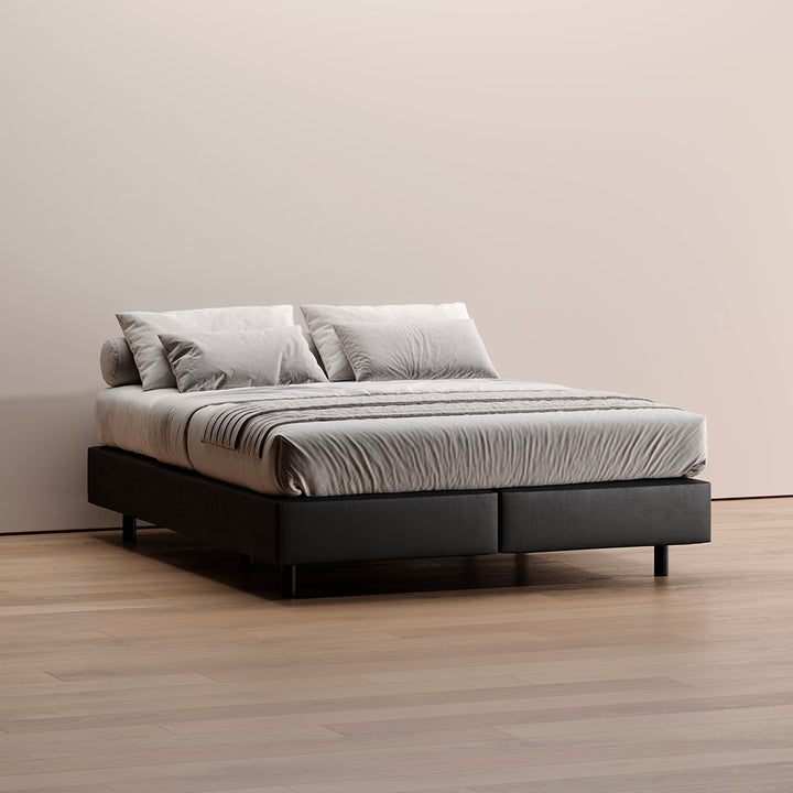 Sommier Kappiton com molas ensacadas, base com ventilação para colchão