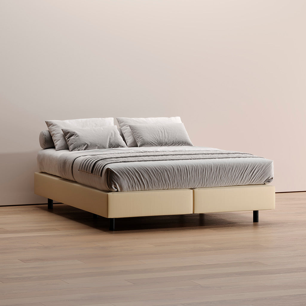 Sommier Kappiton com molas ensacadas, base com ventilação para colchão