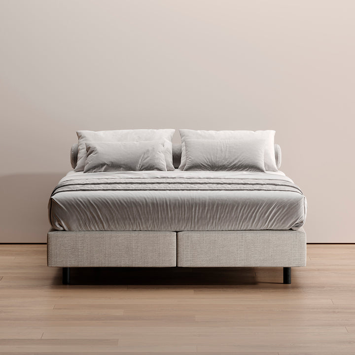 Sommier Kappiton com molas ensacadas, base com ventilação para colchão