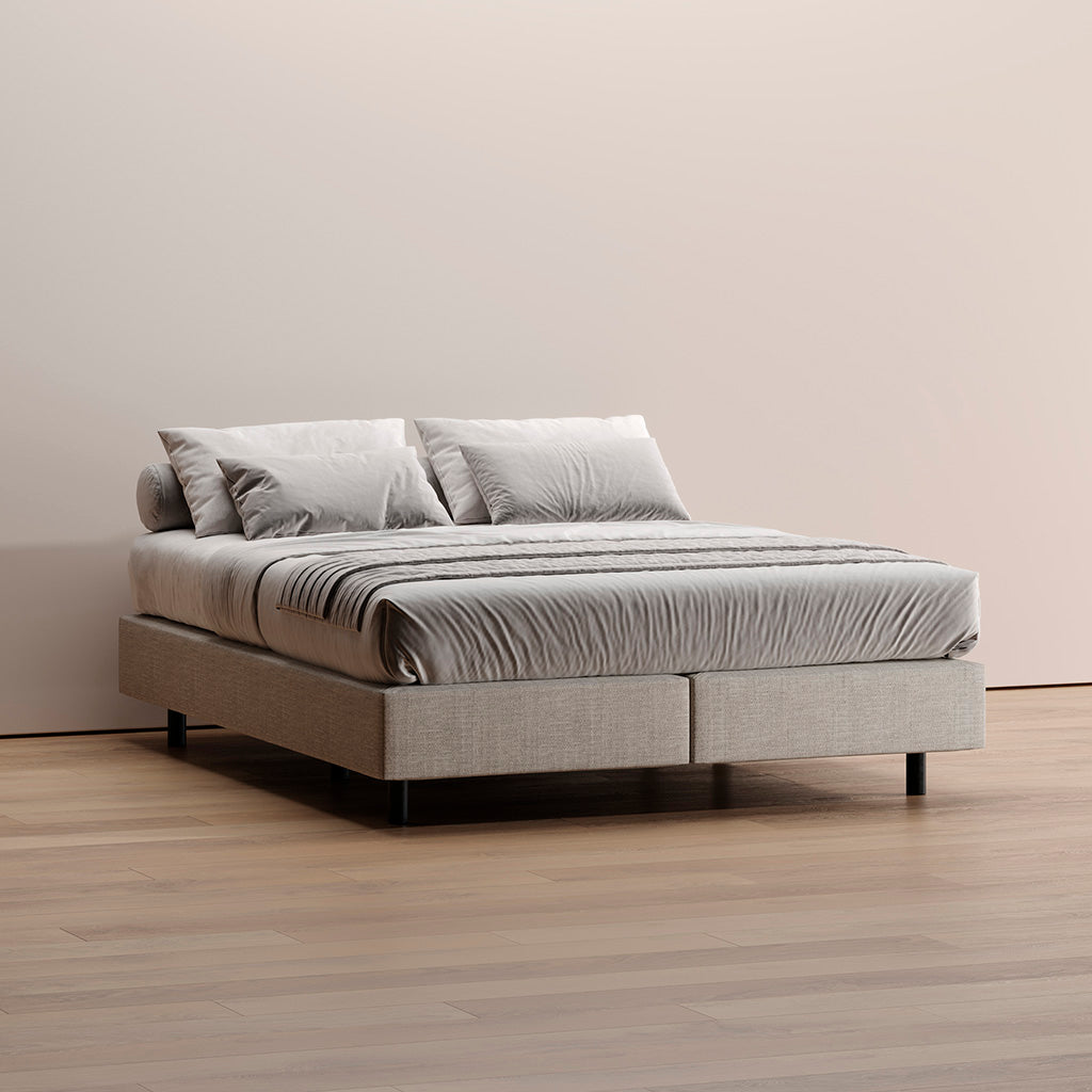 Sommier Kappiton com molas ensacadas, base com ventilação para colchão