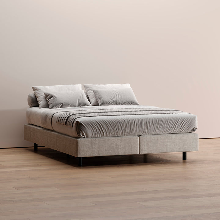 Sommier Kappiton com molas ensacadas, base com ventilação para colchão