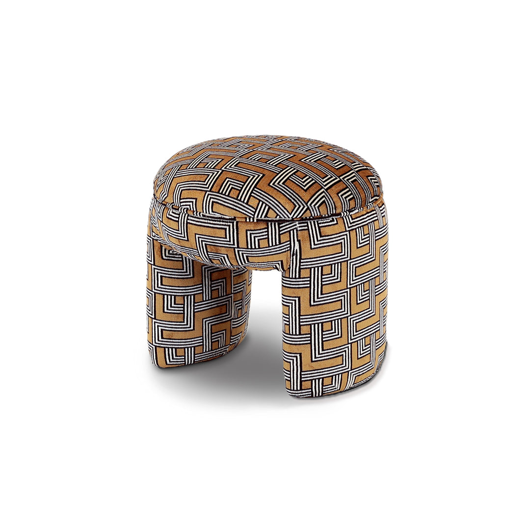 Puff Seul com design contemporâneo e formas curvas, puff decorativo para sala moderna