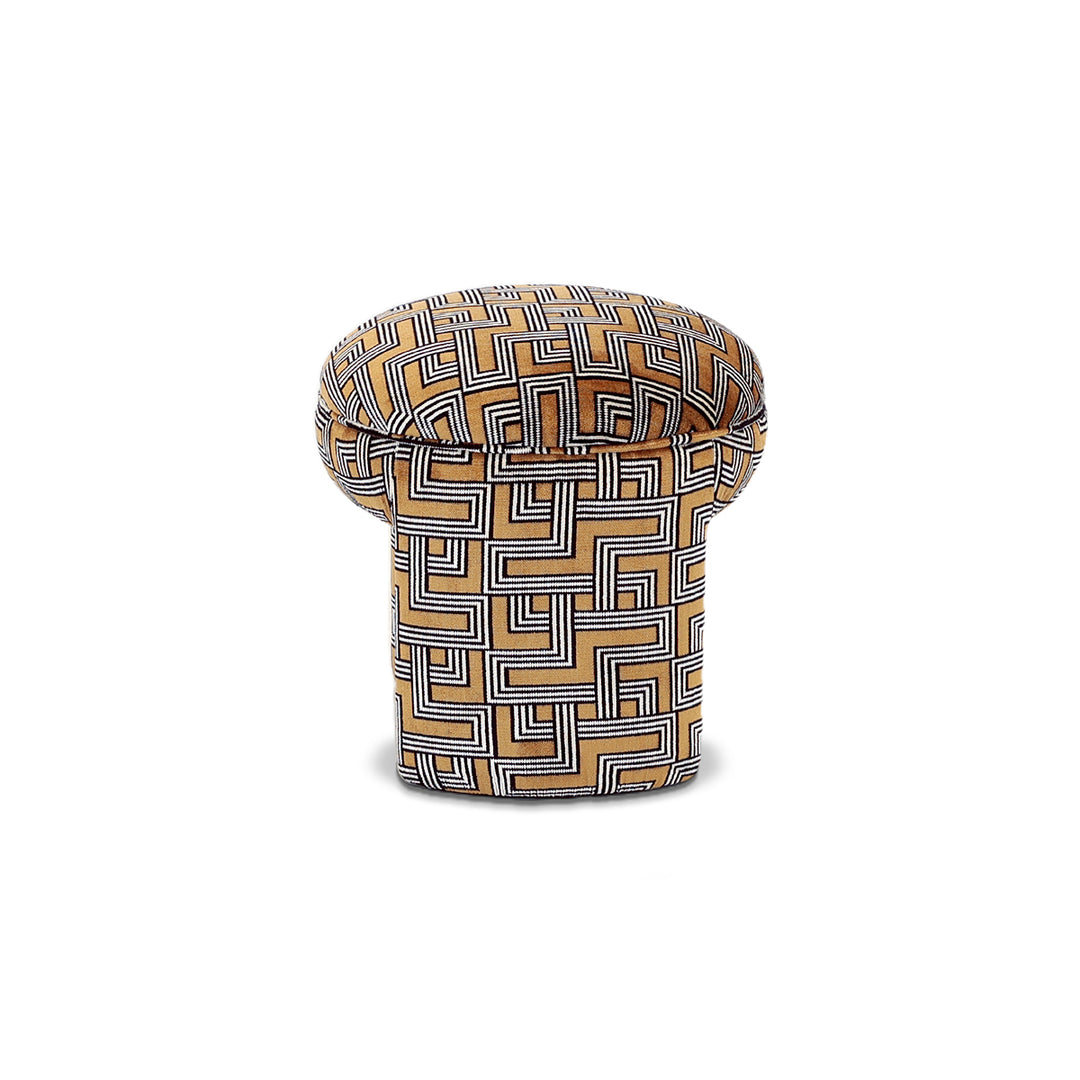 Puff Seul com design contemporâneo e formas curvas, puff decorativo para sala moderna