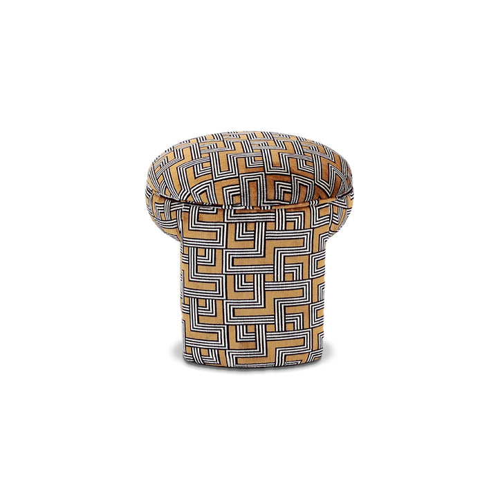 Puff Seul com design contemporâneo e formas curvas, puff decorativo para sala moderna