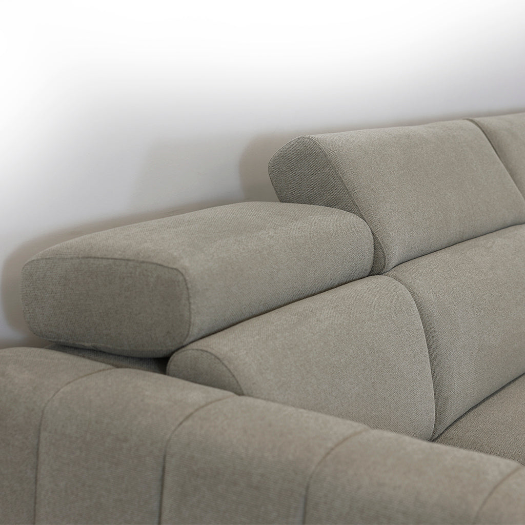 Sofá Pitada Confort 2.0 com duas chaises longue e arrumação, sofá moderno e confortável para sala