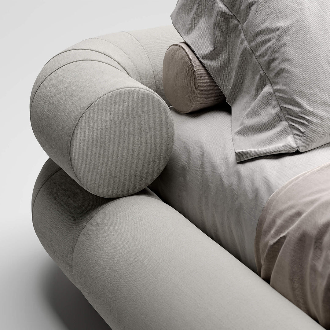 Cabeceira de cama estofada